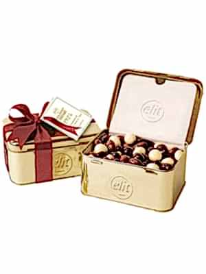 Elit 1924 Altın Metal Kutu Çikolata (400 Gr)