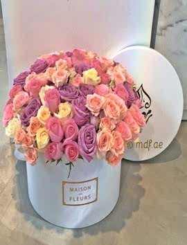 Kutuda İthal 101 Renkli Gül VIP