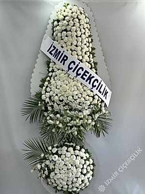 İki Katlı Beyaz Çelenk