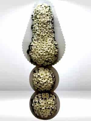 3 Katlı Beyaz Çelenk