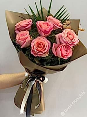 7 İthal Somon Gül Buketi