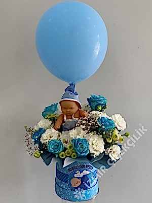 Hoşgeldin Erkek Bebek Tasarım Aranjman