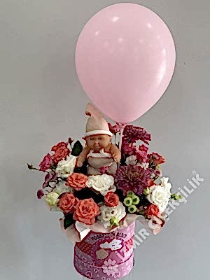 Hoşgeldin Kız Bebek Tasarım Aranjman