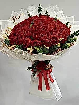 İsimli Yapay 41 Gül Buketi