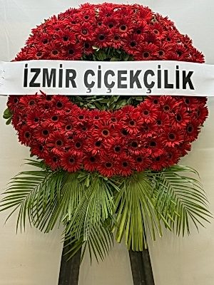Kırmızı Çember Cenaze Çelengi