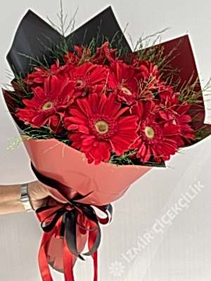 Kırmızı Gerbera Buketi