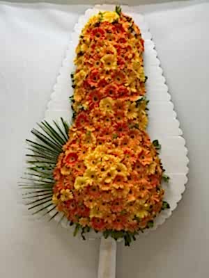 Turuncu Gerbera Çelenk